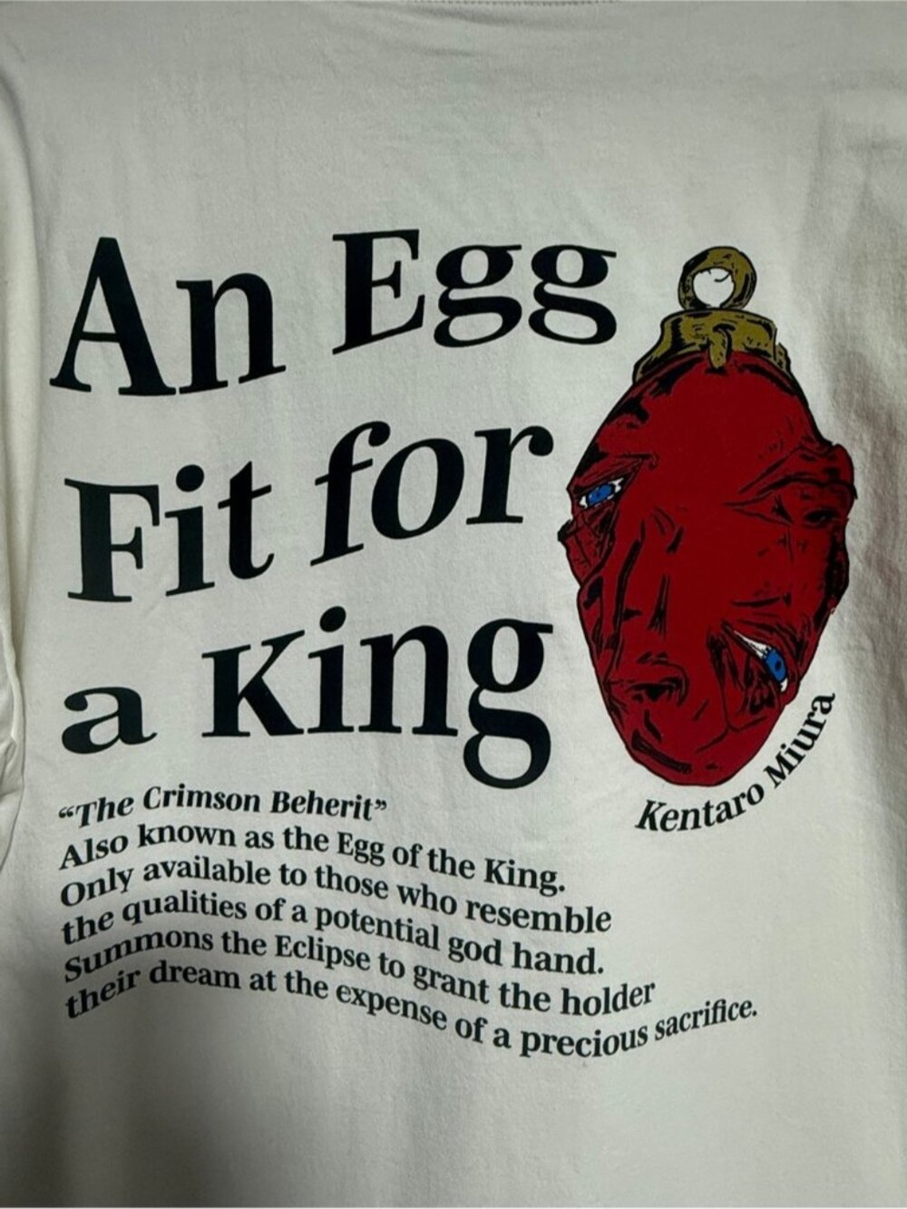 Room77 “An Egg Fit for a King” Graphic T-Shirt Medium White BNWOT Made in Canada - Picture 6 of 8